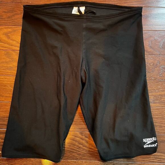 Men’s Speedo Endurance+ Black Compression Shorts Size 34 - Picture 1 of 6